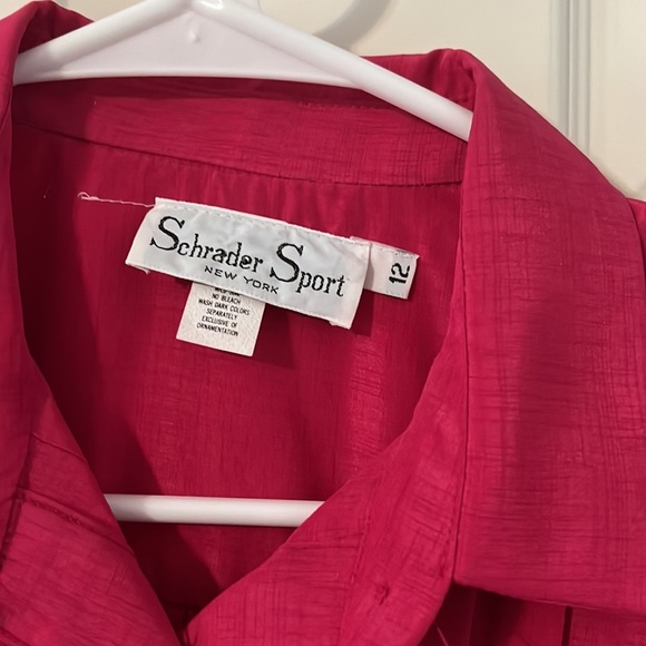 Vintage dress Schrader Sport New York Pink size 12 lightweight - Picture 2 of 2